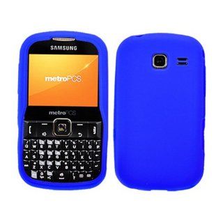 Fits Samsung R380 Freeform III Soft Skin Case Blue Skin MetroPCS Cell Phones & Accessories
