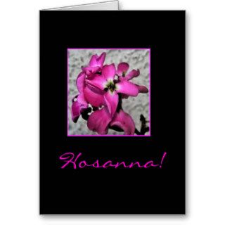 Hosanna Easter floral bible quote card