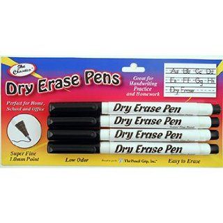 The Classics 1.0mm Super Fine Point Pen Tip Dry Erase Markers, Black (TPG 380)  Black Dry Erase Board Fine Tip 