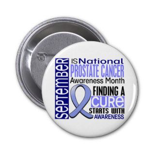 Prostate Cancer Awareness Month Ribbon I2 1.5 Pin