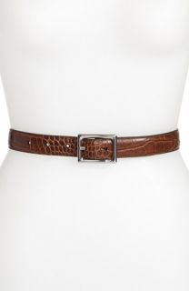 Lauren Ralph Lauren Reversible Croc Embossed Belt