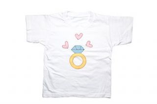 girl's diamond ring t shirt by not for ponies