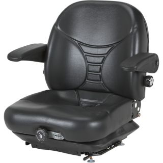 Michigan Seat Highback Suspension Seat — Black, Model# V-5300  Suspension Seats