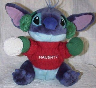 Hard to Find Disney Lilo and Stitch Naughty Snow Ball Throwing 10" Plush Stitch Doll Mint with Tags Toys & Games