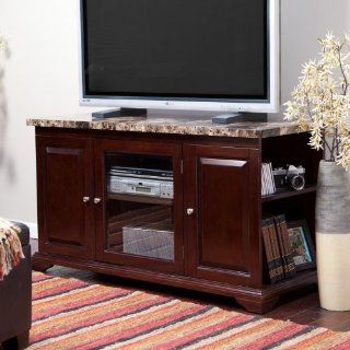 Palazzo TV Stand   Espresso   Marble Top Tv Stand