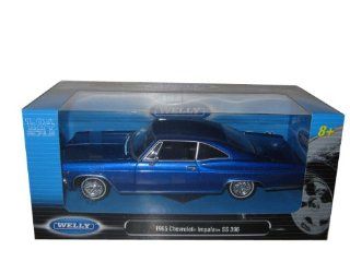 1965 Chevrolet Impala SS 396 Blue 124 Toys & Games