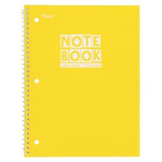 Mead 70 page Poly Wide Ruled Notebook   Yellow