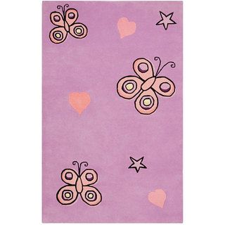 Hand tufted Kids Butterfly Rug (4 X 6)