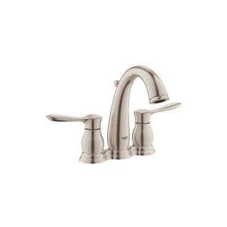 Grohe 20 391 EN0 Parkfield 4 Inch Centerset Lavatory Faucet, Infinity Brushed Nickel   Touch On Bathroom Sink Faucets  