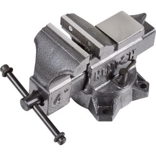 Klutch Heavy-Duty Bench Vise — 4in.W Jaw, 4in. Capacity  Bench Vises