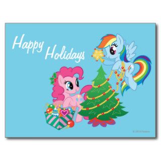 My Little Pony Christmas Postcard