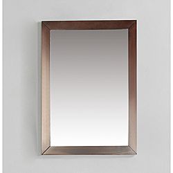 New Haven 22 X 30 Walnut Brown Bath Vanity Decor Mirror