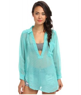 Lucy Love Morrison Top Womens Blouse (Green)