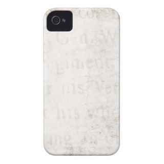 Vintage 1700s Tan Brown Text Parchment Paper Blank iPhone 4 Cover