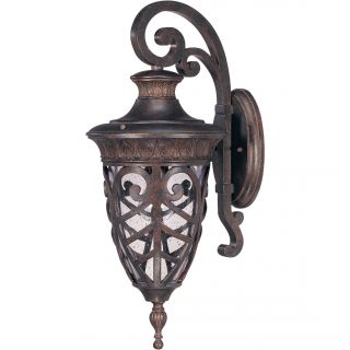 Aston Outdoor Arm Down 1 light Dark Plum Bronze Wall Sconce