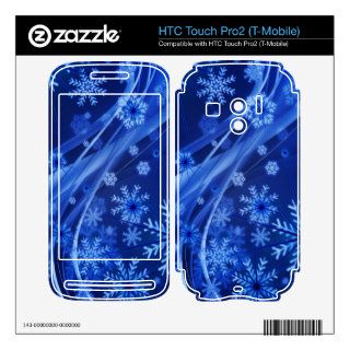 Blue Snowflakes HTC Touch Pro2 Skin