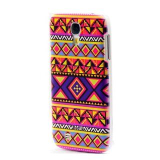 Hybrid Red Lila Touch Case Tribal Hard Back Cover Snap on for Samsung Galaxy S4 I9500 I9505 Case Green Lila Bohemia Cell Phones & Accessories