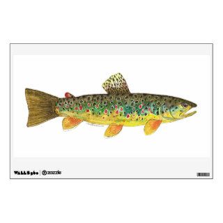 Brown Trout Fishing Room Decal