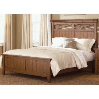 Liberty Furniture Industries Liberty Heathstone King size Panel Bed Oak Size King