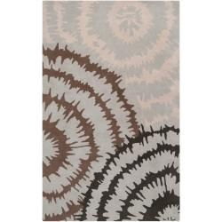 Harlequin Hand tufted Gray Diego Martin Abstract Plush Wool Rug (9 X 12)