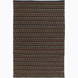 Handwoven Contemporary Mandara New Zealand Wool Rug (79 X 106)