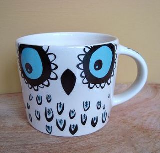 owl mug by hannah turner ceramics