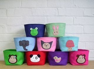 felt storage box cute by paper and string