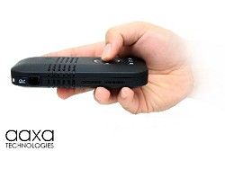 AAXA Technologies P3X Pico Projector 70 lumens 120+ Minutes Battery Life mini HD