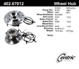 Centric (402.67013E) Wheel Hub Assembly Automotive