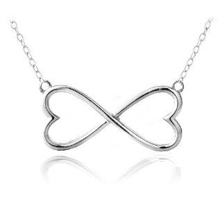 Sterling Silver Infinity Heart Necklace Jewelry