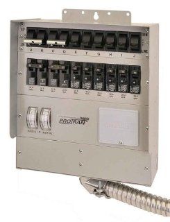 Reliance Controls 10 Circuit 50 Amp Transfer Switch for up to 12, 500 Watt Generators Q510C (Discontinued by Manufacturer)  Patio, Lawn & Garden