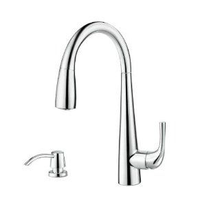 Pfister GT529ALS Alea Pull Down Kitchen Faucet with AccuDock Insulated Metal Sprayhead, Stainless Steel   Kitchen Sink Faucets  