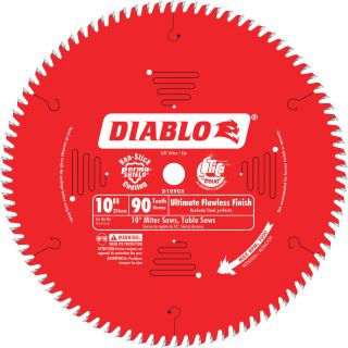 Diablo Ultra Fine Circular Saw Blade — 10in., 90 Tooth, For Wood and Wood Composites, Model# D1090X  Circular Saw Blades
