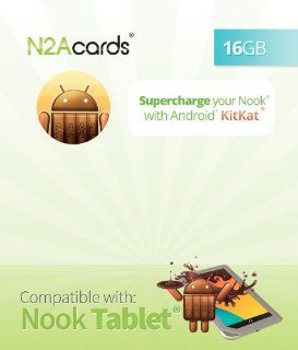 N2A Cards (R)   Transform your Nook Tablet into a Kit Kat 4.4.2 Android Tablet (new 2014 version)   (16 GB) Electronics