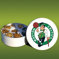 Mrs. Fields Boston Celtics 96 Nibbler Cookies Tin