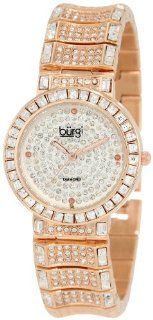 Burgi Women's BUR060RG Diamond & Baguette Quartz Watch Burgi Watches