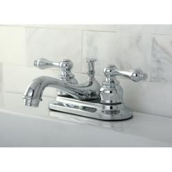 Chrome Classic Two handle Brass Bathroom Faucets (pack Of 2)