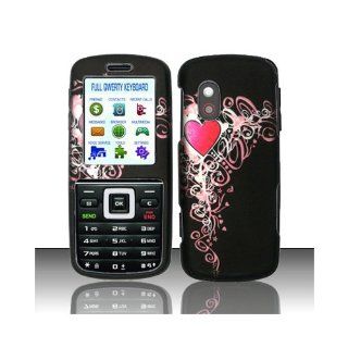 Black Heart Hard Cover Case for Samsung SGH T401G Cell Phones & Accessories