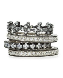 Set of Four CZ Eternity Rings