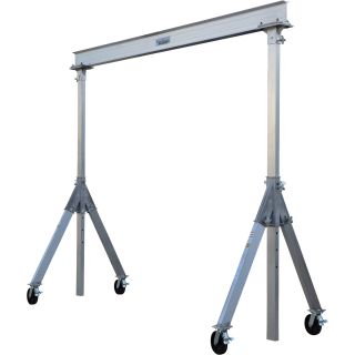 Vestil Adjustable Height Aluminum Gantry Crane — 15-Ft. I-Beam, 6,000-Lb. Load Capacity, Model# AHA-6-15-8  Gantry Cranes