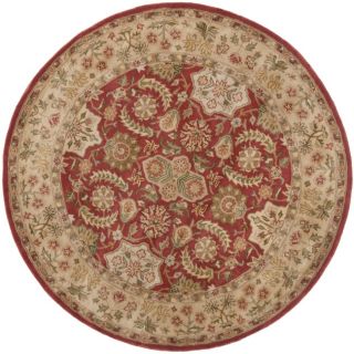 Handmade Persian Legend Red/ivory Wool Area Rug (6 Round)