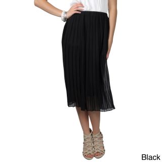 T By Hailey Jeans Co. Juniors Elastic Waist Pleated Long Skirt