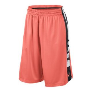 Nike Elite Stripe Mens Basketball Shorts   Bright Mango