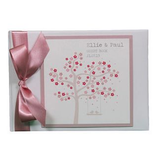 personalised olivia wedding guest book by dreams to reality design ltd