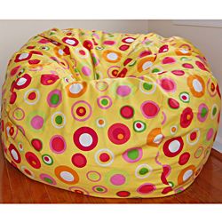 Ahh Products Bubbly Citrus Cotton Washable Bean Bag Chair