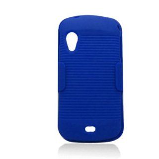 Samsung Stratosphere I405 Blue Rubberized Holster Protector Case Cell Phones & Accessories