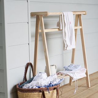 wooden towel rack by devol home accessories