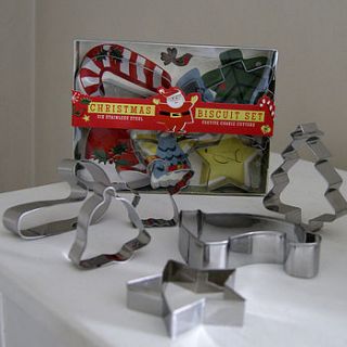 christmas biscuit set by red lilly