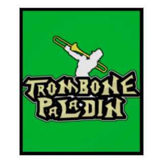 Deluxe Trombone Paladin Logo Poster