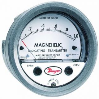 Dwyer Magnehelic Series 605 Differential Pressure Indicating Transmitter Mechanical Component Equipment Cases